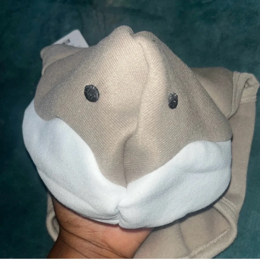 Shark Dog Costume - Gray and White